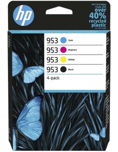 PACK de 4 cartouches HP 953 noire jaune magenta...