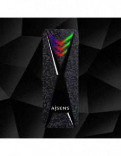Boitier M.2 SSD NVMe  vers  usb-c  3.2 - eclairage RVB 2