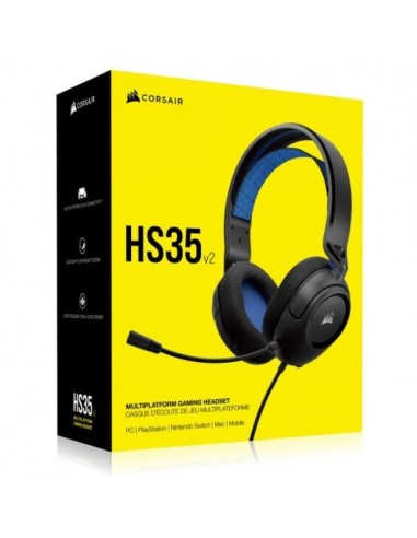 Casque micro CORSAIR HS35 v2 bleu PC MAC PS4...
