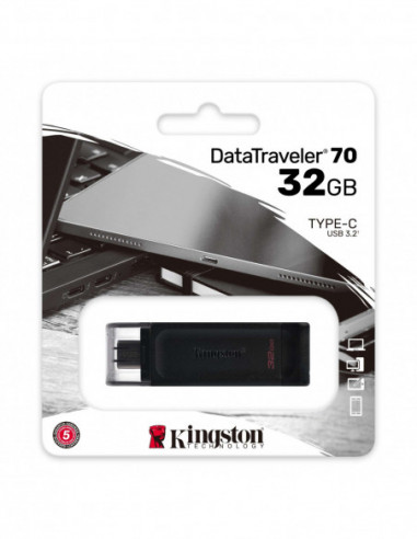 Clef 32gb   USB-C  3.2 KINGSTON DT70/32GB promo