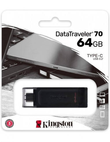 Clef 64gb   USB-C  3.2 KINGSTON DT70/64GB