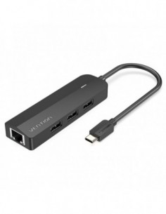 Hub USB-C vers 3 x usb2.0 + Micro-b + rj45 ethernet